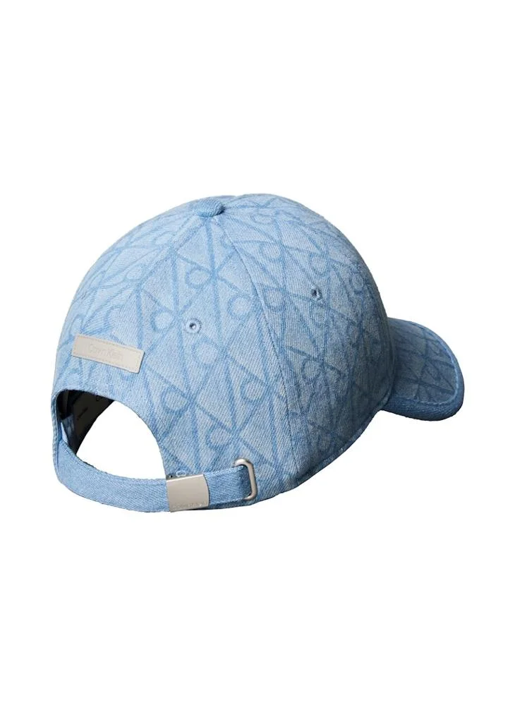 كالفن كلاين Burnout Emblem Logo Denim Cap